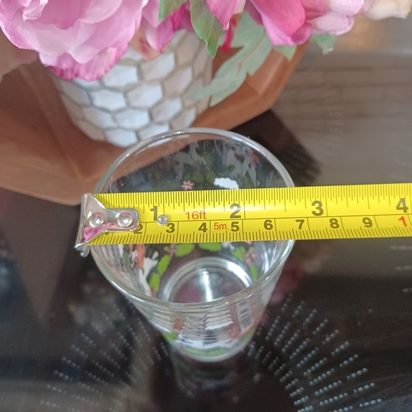 Vintage Morning Star Cute Frolicking Cow Print Juice Glass Tumbler - Picture 7 of 7